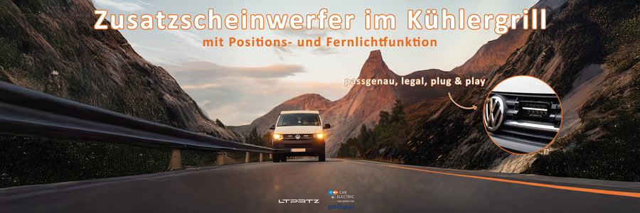 Mehr Licht, mehr Sicherheit – Mit dem Zusatzscheinwerfer Kühlergrill-Integrationskit