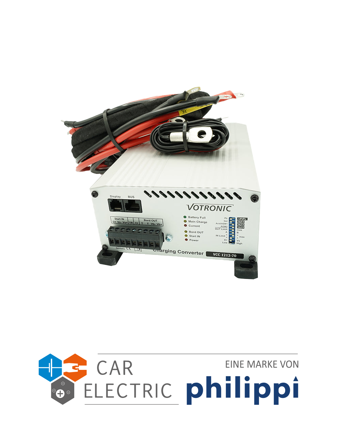 Ladebooster-Set 70 A von Votronic mit Kabelsatz