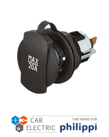 ProCar KFZ-Powersteckdose, Einbau, bis 20 A mit Deckel