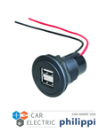 Power USB A/A Doppelsteckdose