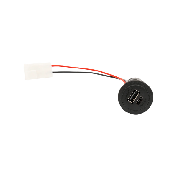 USB-C/A-Doppelsteckdose konfektioniert