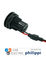 Power USB C/A PD/QC Doppelsteckdose ohne LED konfektioniert