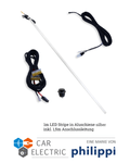 Beleuchtungsset 1 LED-Stripe Silber und 1 Schalter