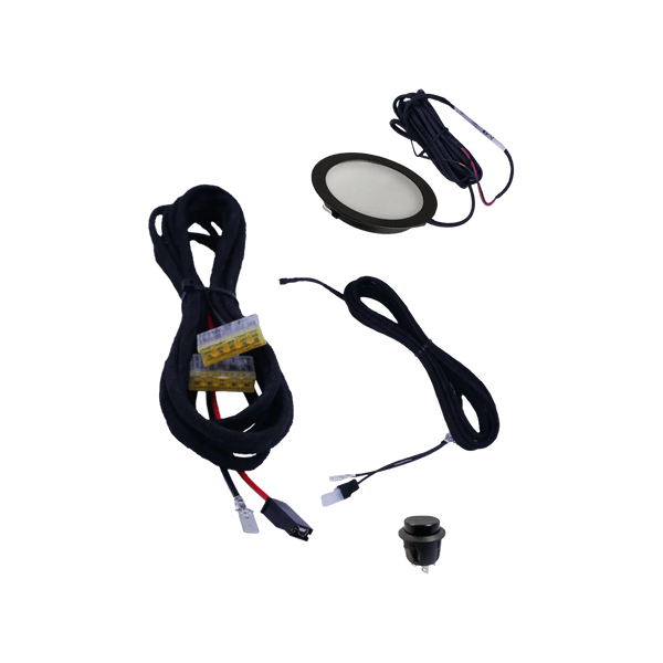 Beleuchtungsset mit LED-Spot und Schalter