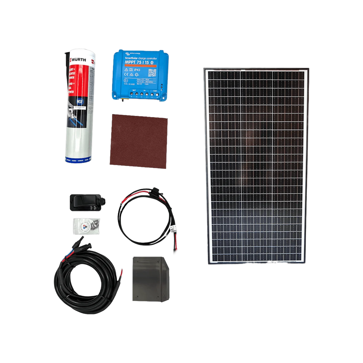Solaranlagen-Set 110 Wp mit Victron-Laderegler