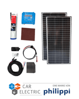 Solaranlageset 2x E480M72 110Wp + Victron Smart Solar 75/15