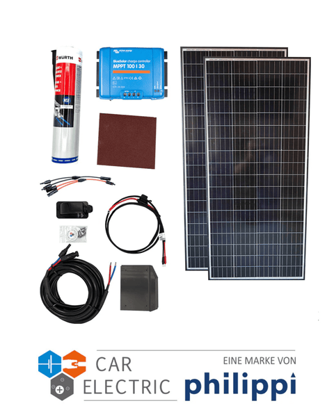 Solaranlageset 2x E835M72 190Wp + Victron Smart Solar 100/30