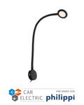 LED Schwanenhalsleuchte SHL PRO dimmbar mit USB-A & USB-C, Schwarz