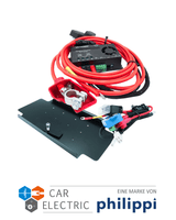 Starterset T4/T5/T6/T6.1 Votronic Ladebooster 1212-30 Inkl. Kabelsatz & Batteriehalterung &  6-Fach Sicherungsverteiler mit Victron Smart Protect Bluetooth