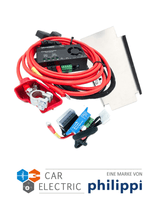 Starterset Universal Votronic Ladebooster 1212-30 Inkl. Kabelsatz & Batteriehalterung &  6-Fach Sicherungsverteiler mit Victron Smart Protect Bluetooth