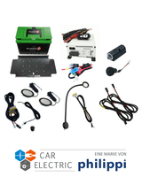 Komplettset Basis - inkl. LiFePO4 Batterie, 70A DC/DC Booster und 12V Absicherung sowie Verbraucher!