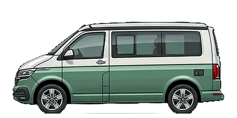 VW T6.1 California, Seitenansicht