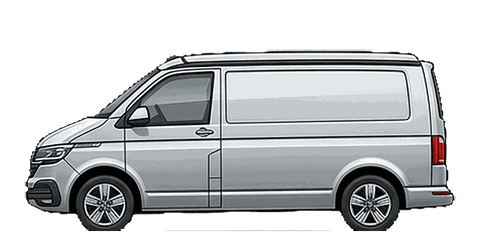 VW Transporter T5, T6, T6.1, Seitenansicht