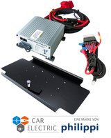 Starterset PLUS Universal Votronic Ladebooster 1212-50 Inkl. Kabelsatz & Batteriehalterung &  6-Fach Sicherungsverteiler mit Victron Smart Protect Bluetooth