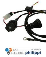Zusatzbaustein USB + 12V Steckdose VW T6.1 inkl. Einbau